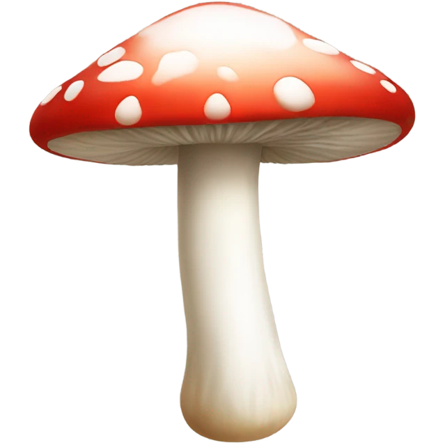 Red and white mushroom emoji