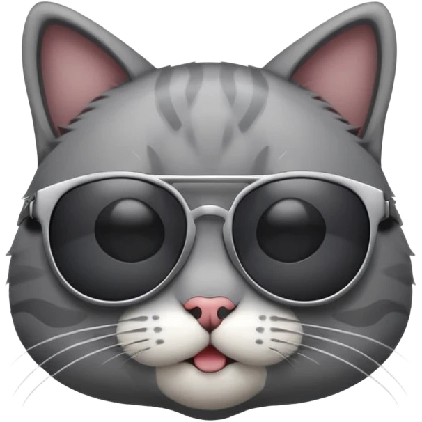 Cat wearing sunglasses emoji