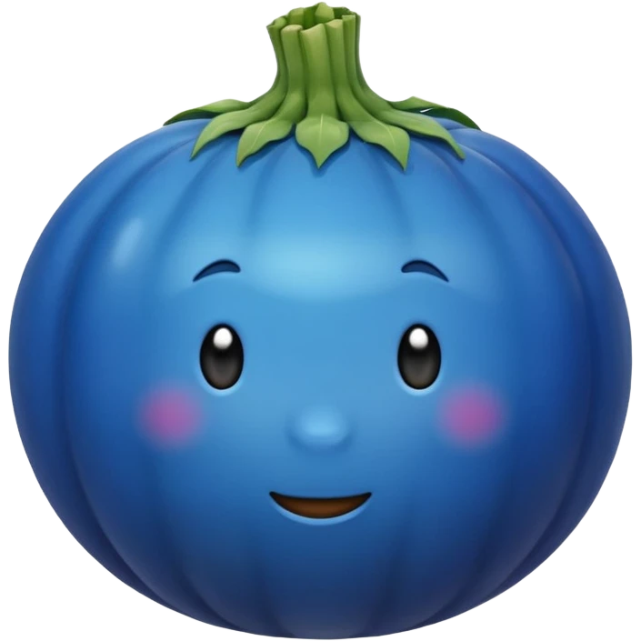 blue vegatable emoji