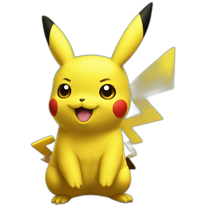 Pikachu sur Dracaufeu emoji
