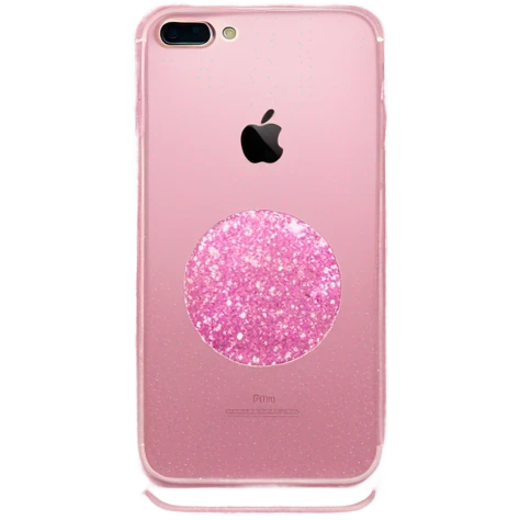 iPhone 16 plus pink glitter  emoji