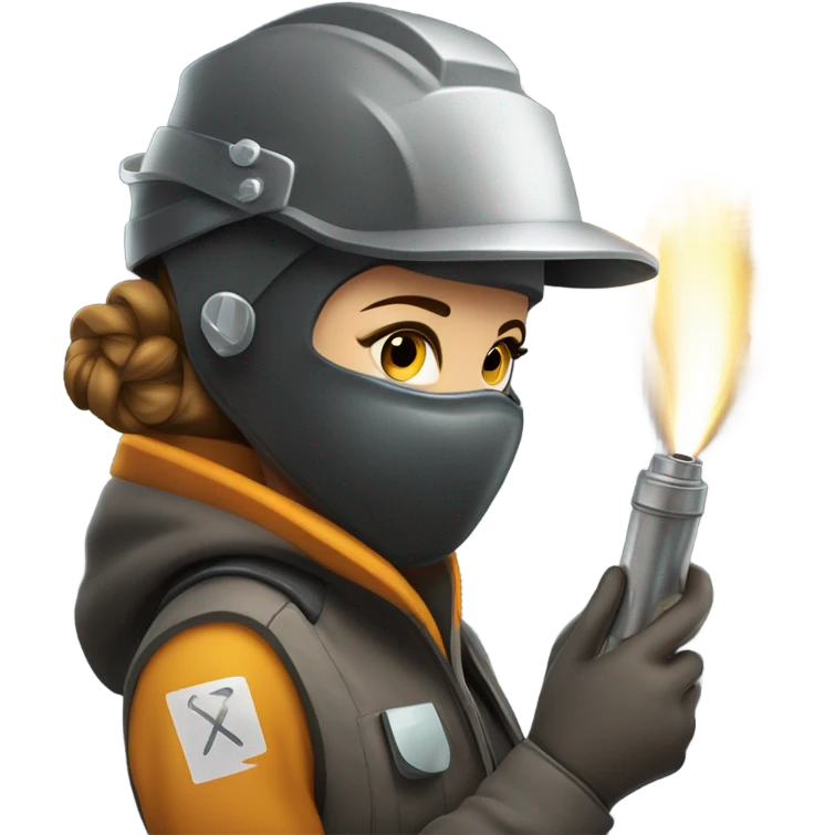 Girl welder emoji