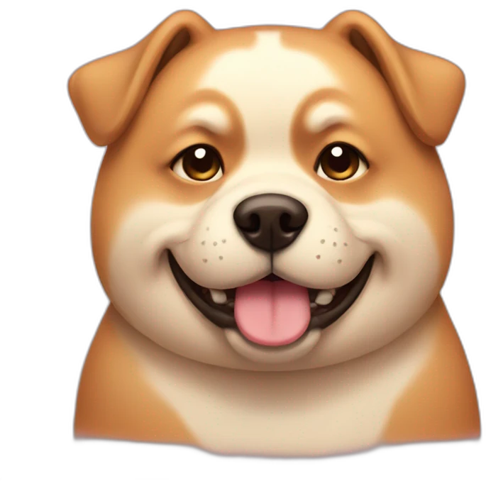 Dog fat emoji