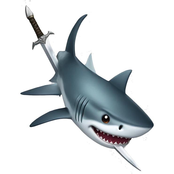 shark with sword emoji