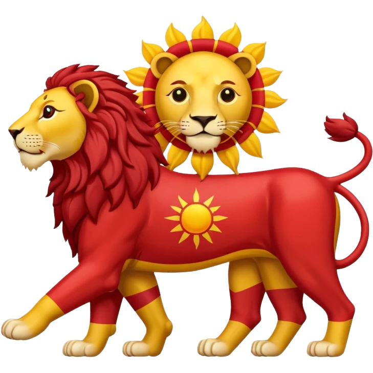 پرچم شیر و خورشید ایران emoji