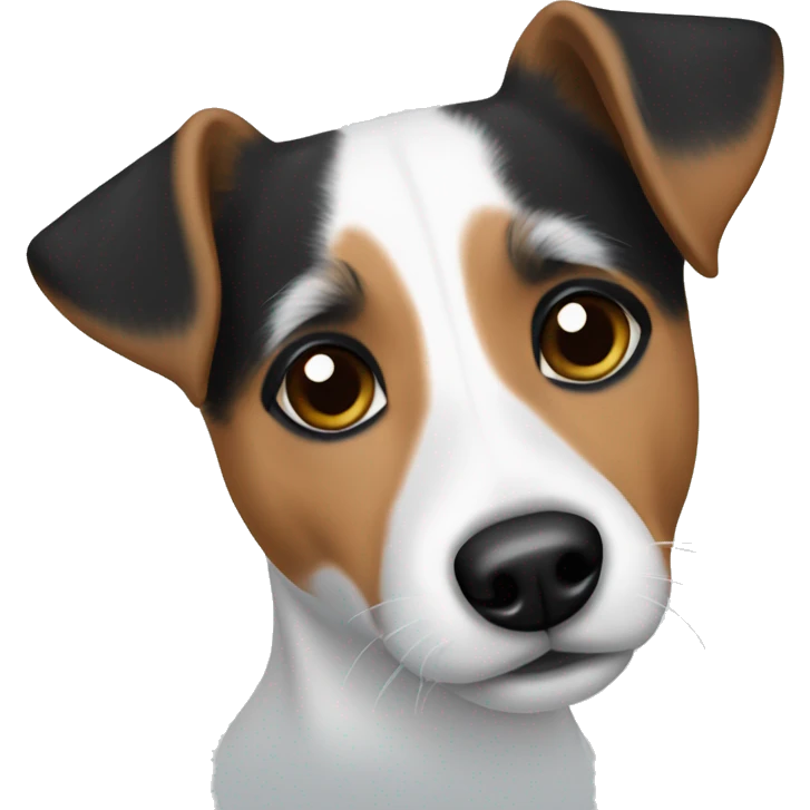 jack russell with black eyebrows emoji