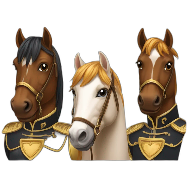 Cheval et cavaliers emoji