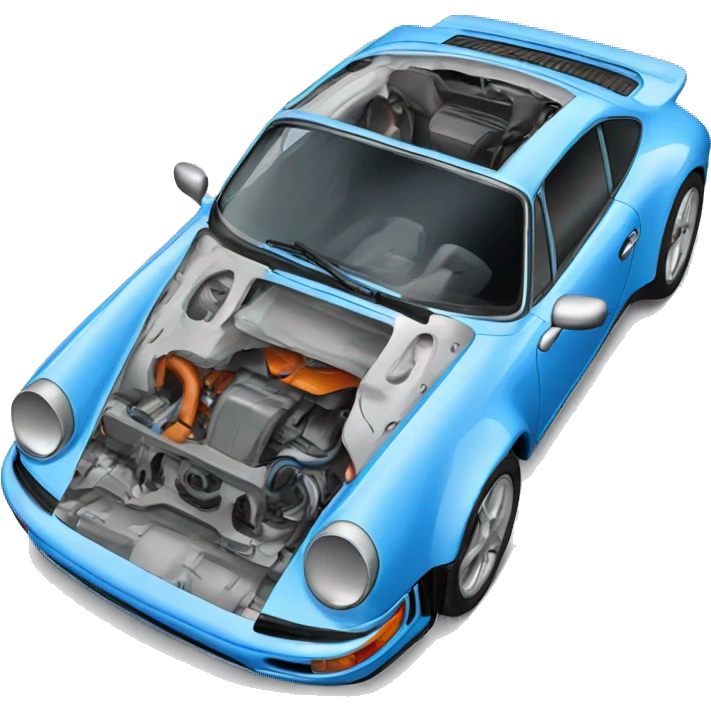 Blue porche carrera  emoji