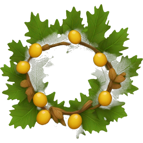 oak wreath emoji