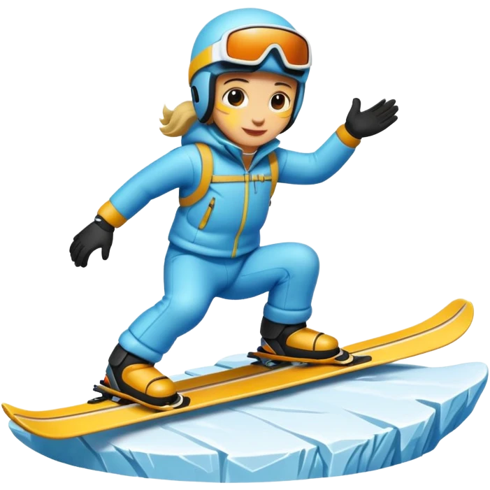 Ski resort kicker emoji
