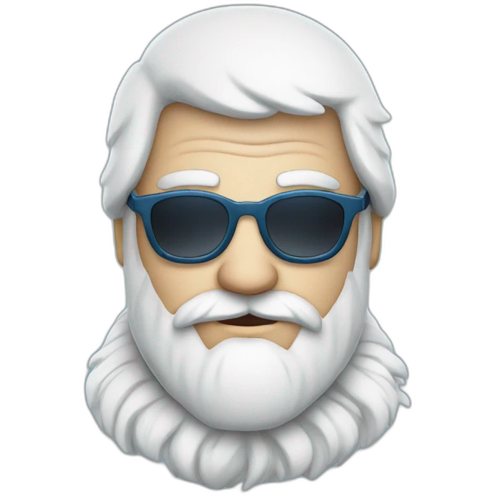 Father Frost in dark glasses emoji