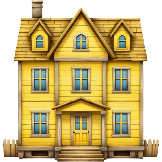 Yellow house  emoji