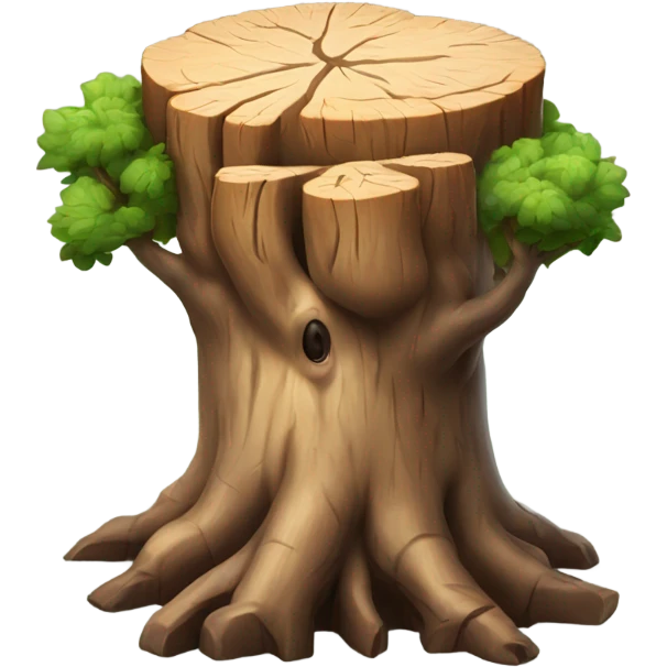 brain tree stump emoji