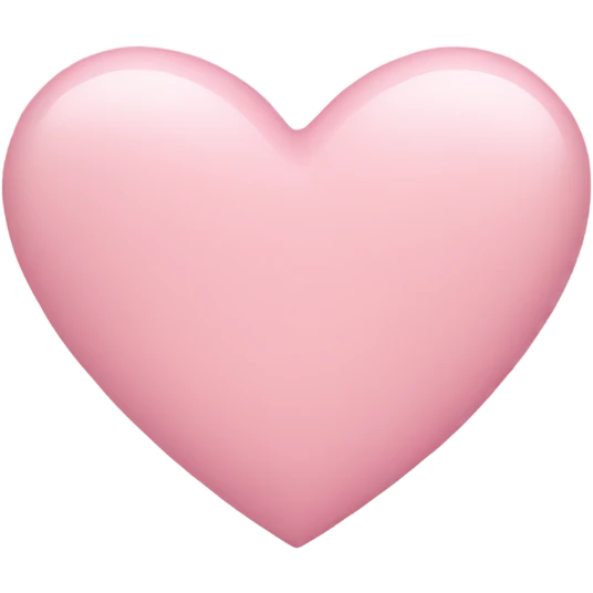 pastel pink heart emoji