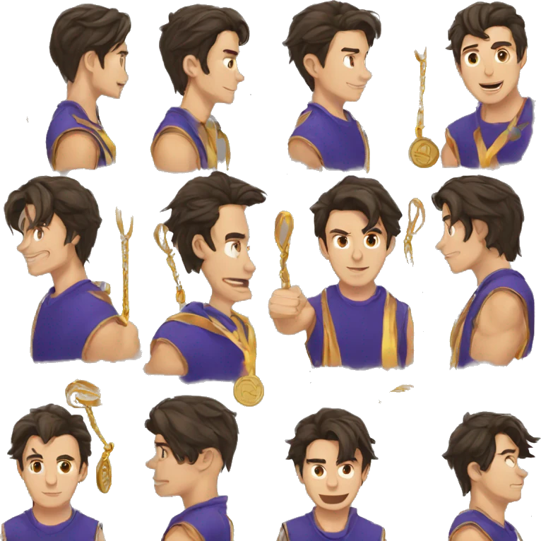 :medal-with-dark-hair-guy-on-it: emoji