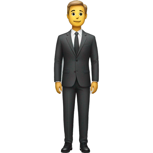 Man with a suit full body  emoji