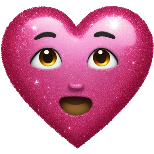 Heart with glitter emoji