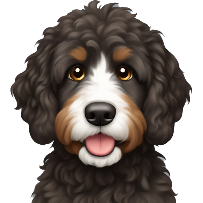Sable bernedoodle emoji