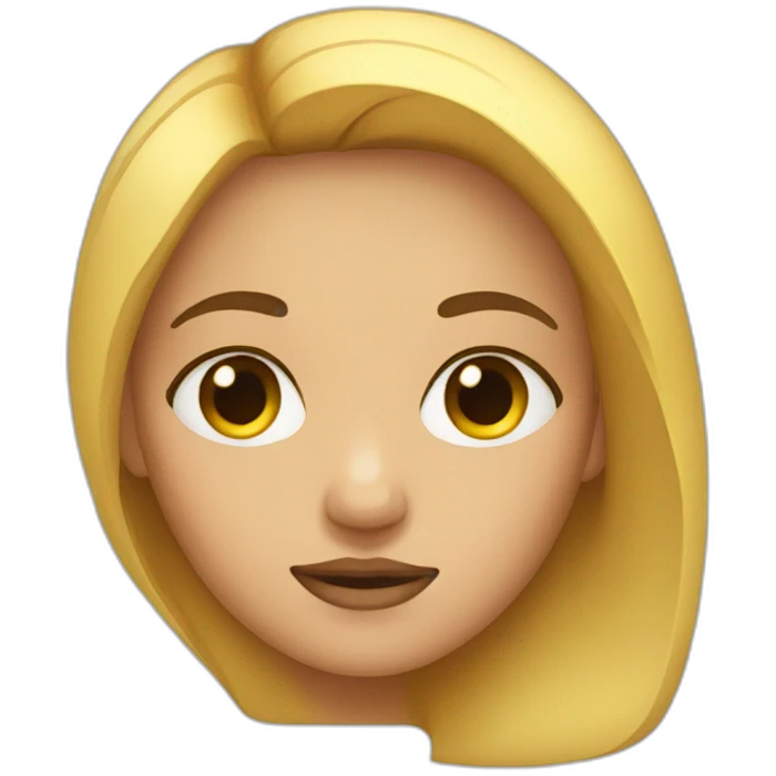 A girl one eye closed emoji