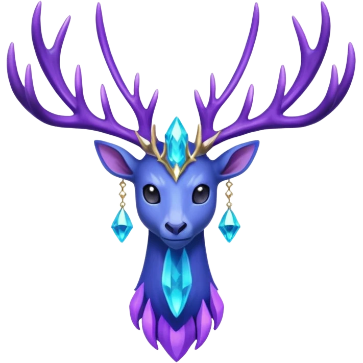Pokemon legendary cian and purple crystal xerneas emoji