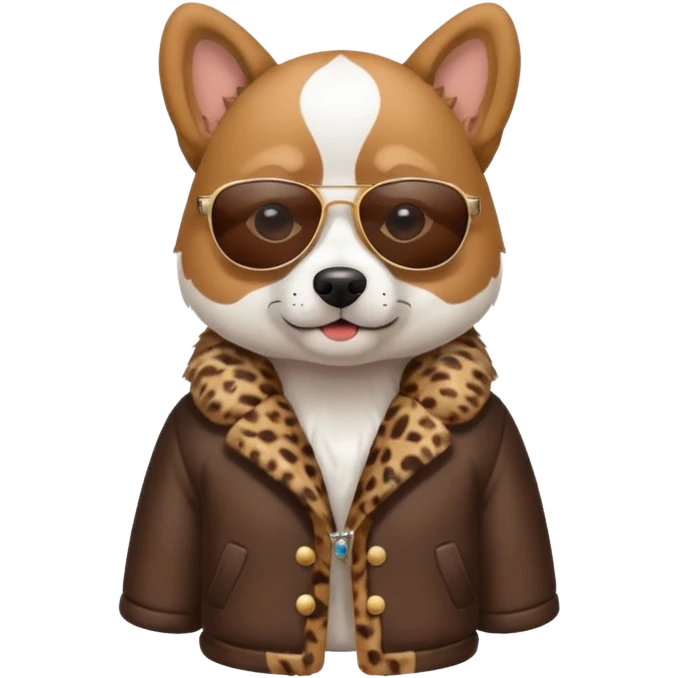 Dog with sunglasses emoji