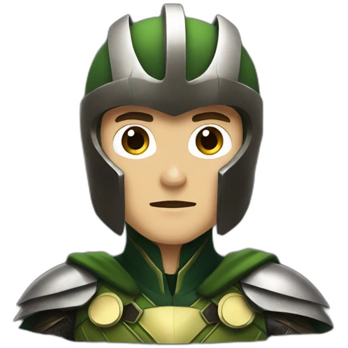loki with helmet emoji