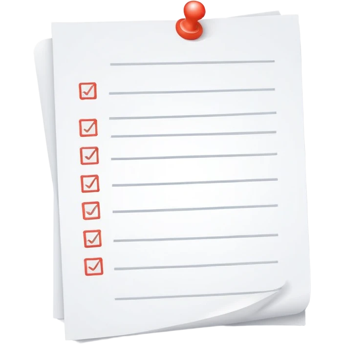 endless wavy checklist paper looping curling filled with tiny checkboxes disappearing into background emoji