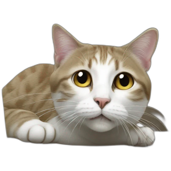 Cat eat computer mouse emoji