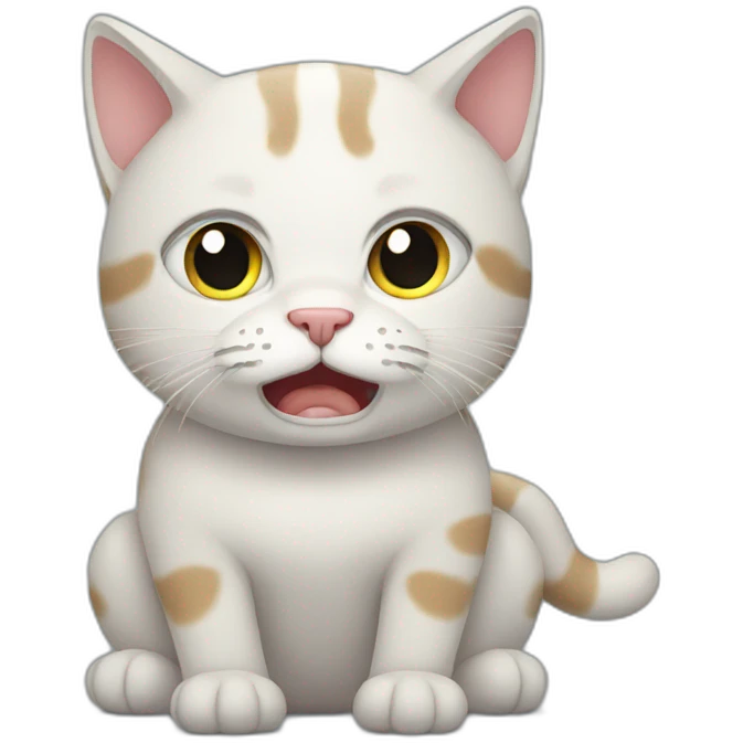 Crying cat emoji