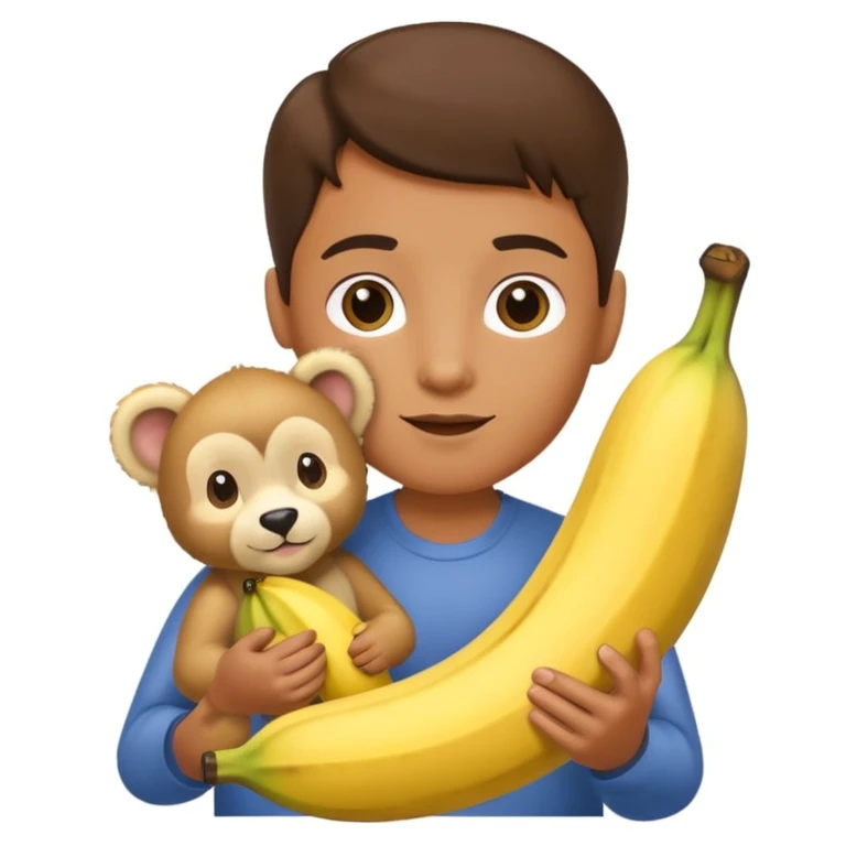 Cub cul avec une banane  emoji