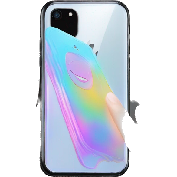 Balenciaga werable matte black touch design nfc holographic card emoji