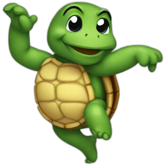 tortuga comic dancing emoji