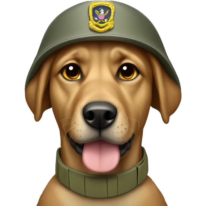 Army dog emoji