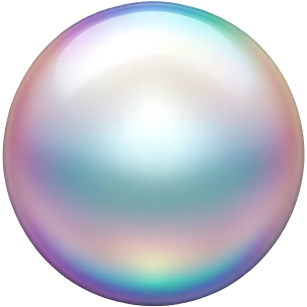 Pearl gemstone shiny and iridescent emoji