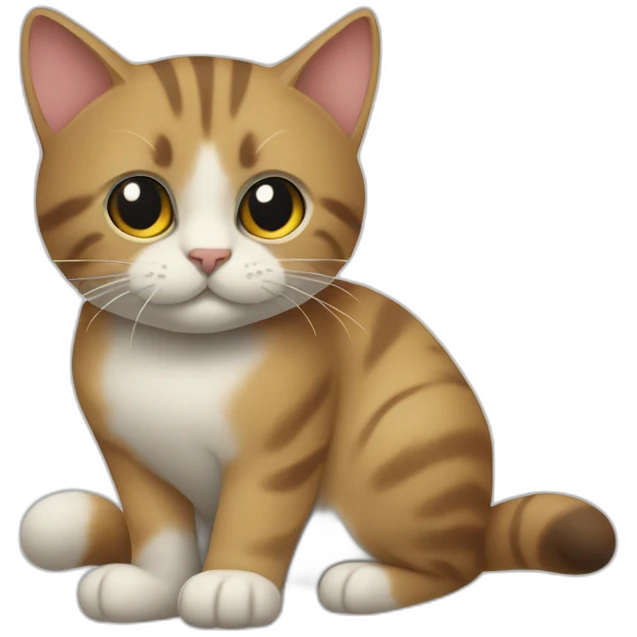 Un chat et une sorie emoji