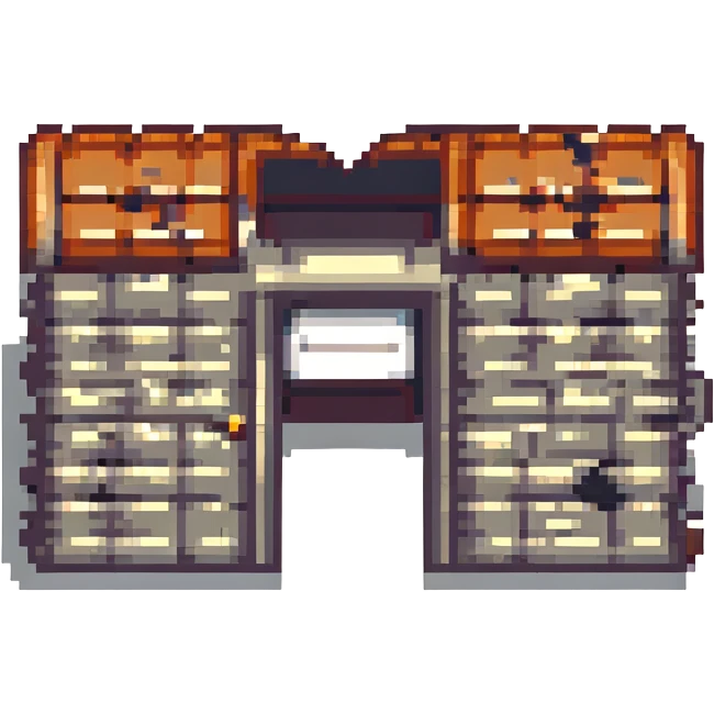 Add a pixel art style prison cell background to the image, with pixelated details and colors. emoji