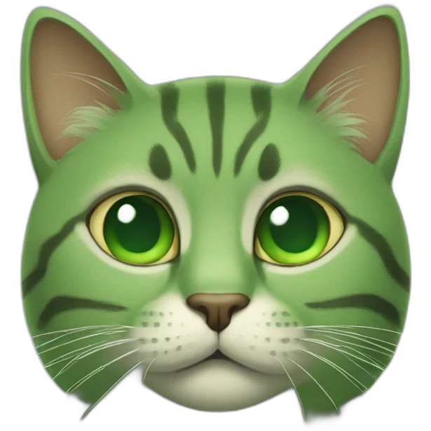 green cat face emoji