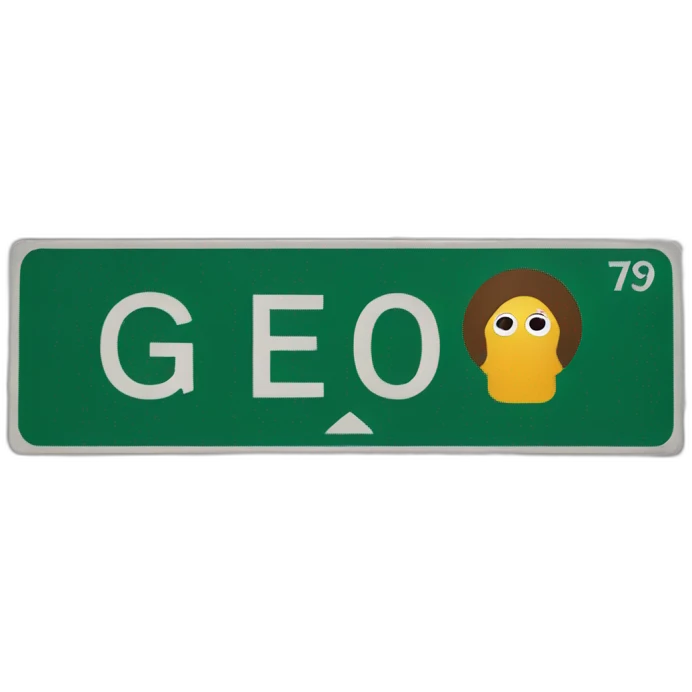 go street sign emoji