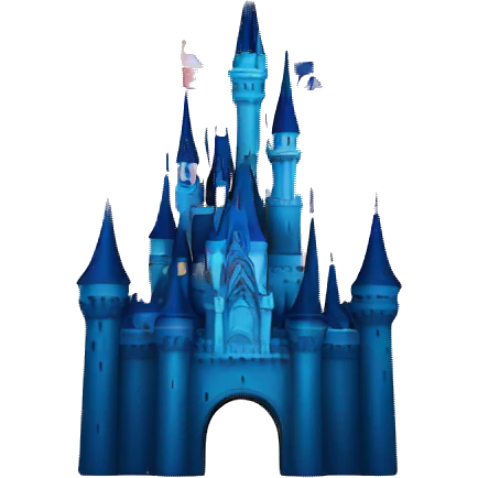 Disney castle with iconic fireworks  emoji