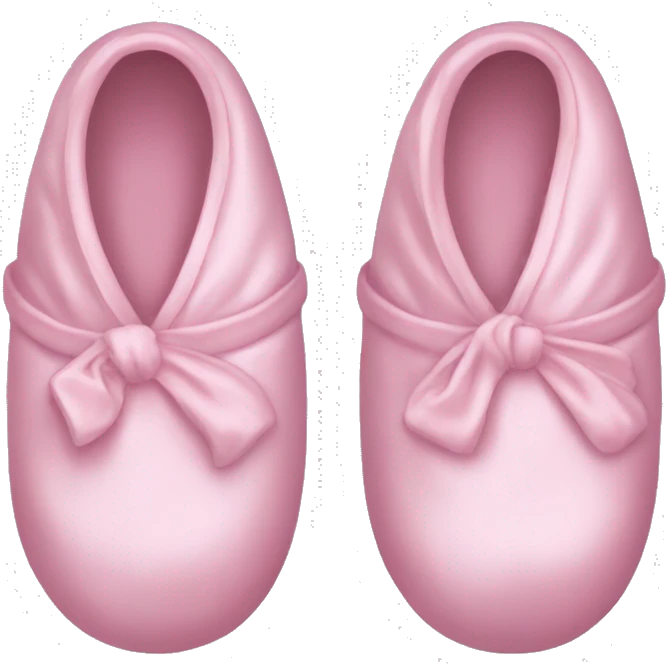 Light pink silk slippers and robe emoji