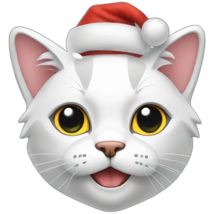 cat santa emoji