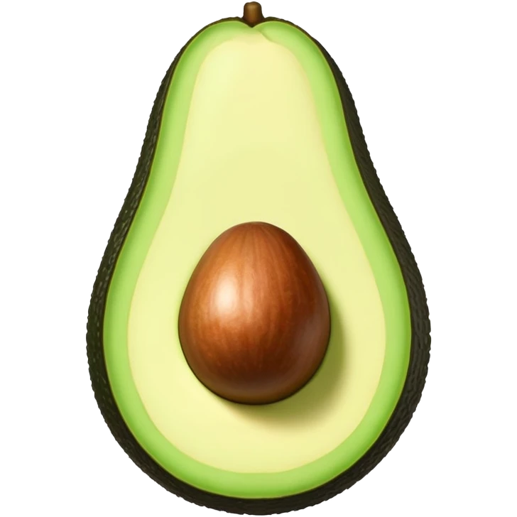 finger inside of an avocado emoji