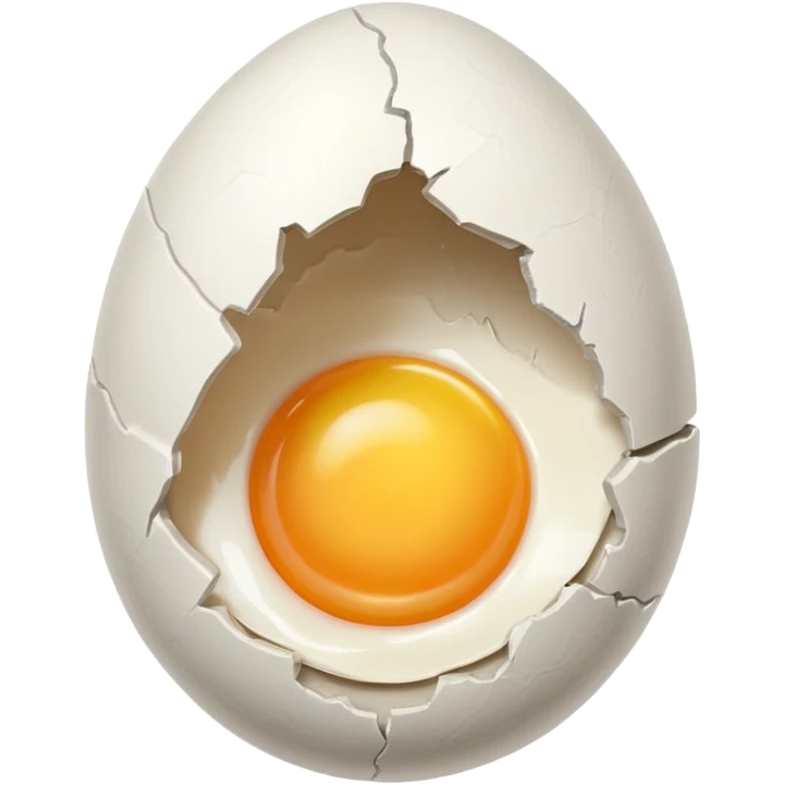 Empty cracked egg  emoji