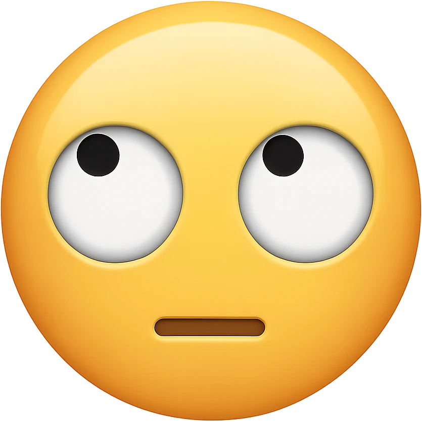 face with rolling eyes emoji emoji