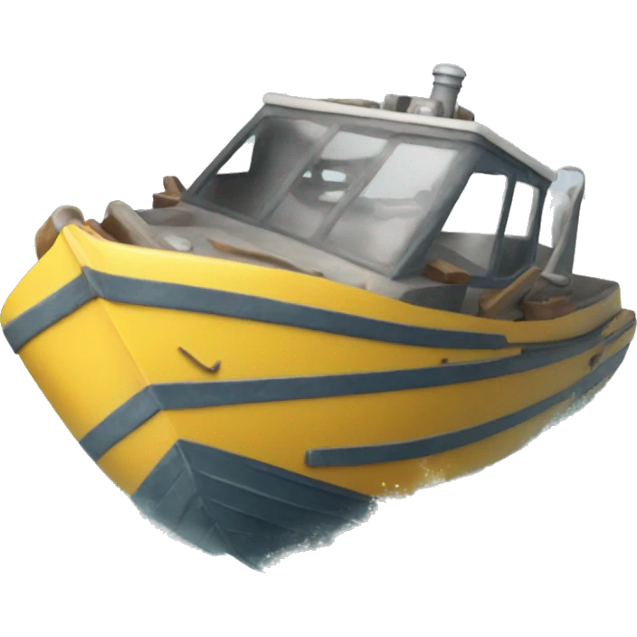 sinking speedboat emoji
