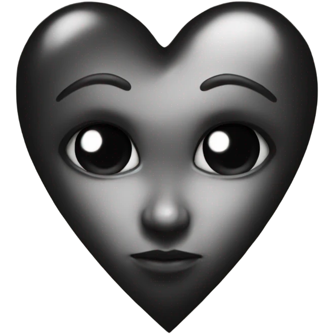 Black heart  emoji