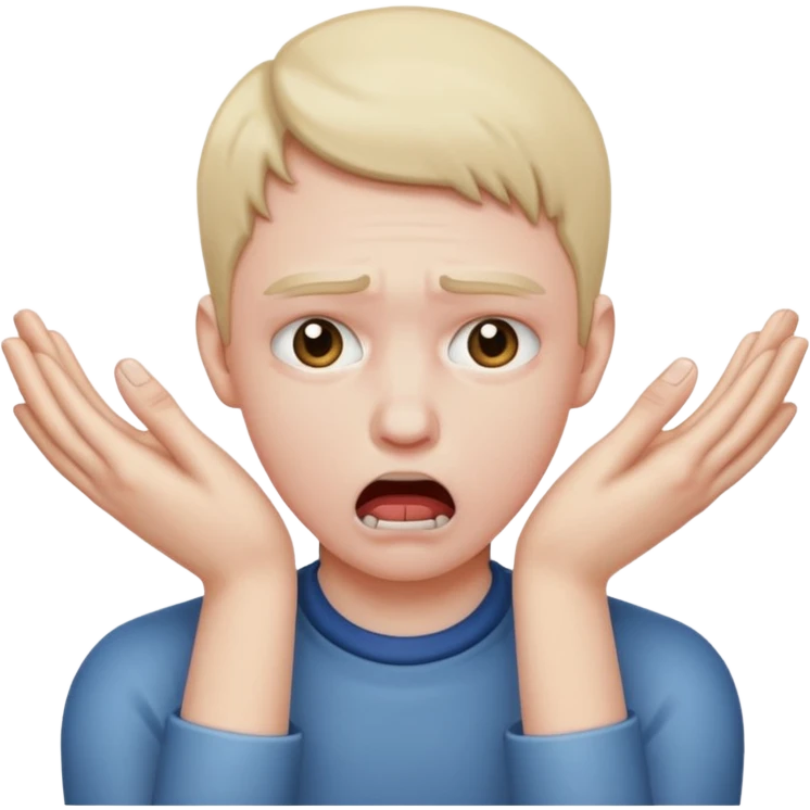 a person chocking themself with both hands  emoji