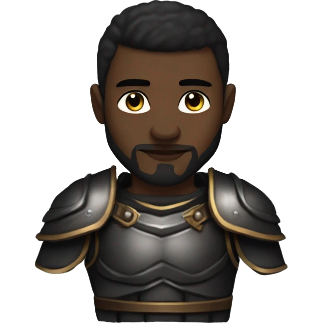 gladiator human male in black armor rpg fantasy emoji