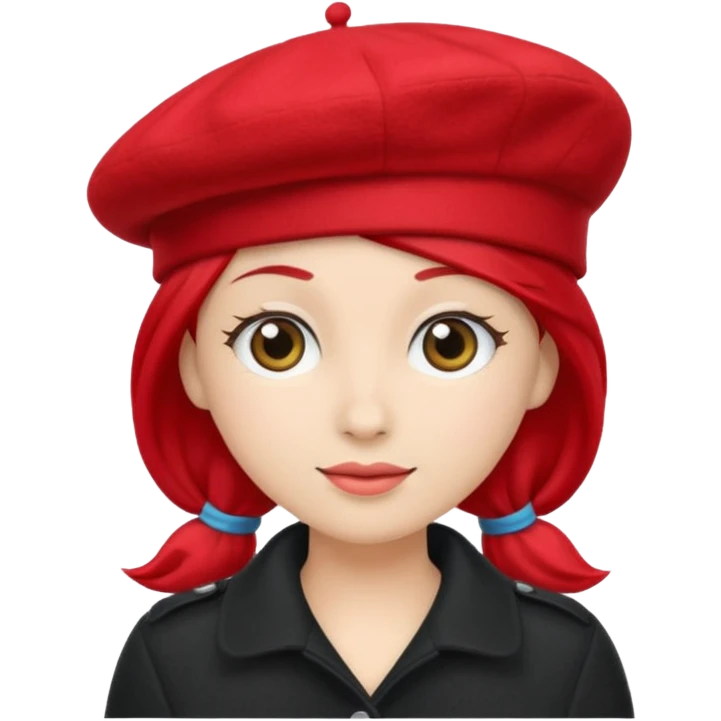 Red beret hat emoji