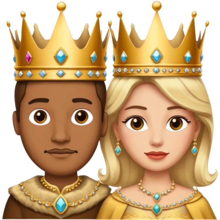 king and queen crown emoji